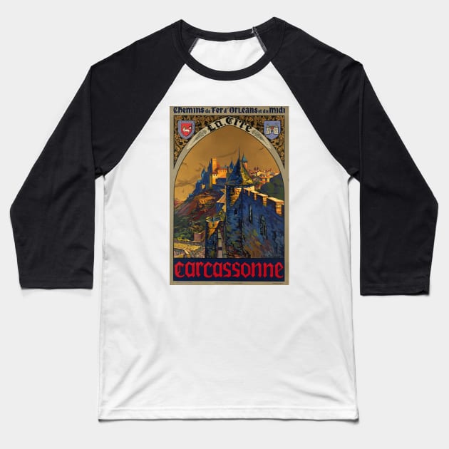 Chemin de fer d'Orléans et du midi, Carcassonne Baseball T-Shirt by BokeeLee